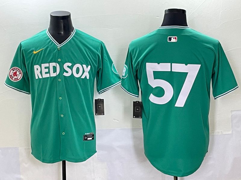 Men 2025 Boston Red Sox #57 No Name Dark Green Joint Name Nike MLB Jersey style 8->boston red sox->MLB Jersey